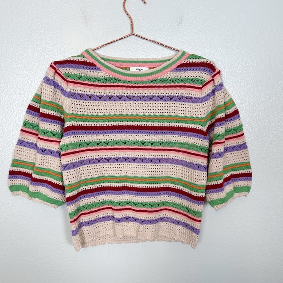 Suncoo Paris Colorful Striped Knit Sweater - Picture 3 of 11
